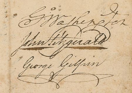 Lot #221 George Washington: Washington approves a help wanted ad during his ‘first presidency’—of the Patowmack Canal Company - Image 1