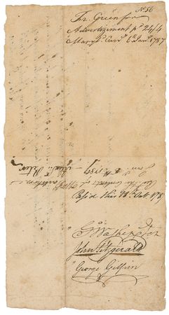 Lot #221 George Washington: Washington approves a help wanted ad during his ‘first presidency’—of the Patowmack Canal Company - Image 2