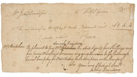 Lot #221 George Washington: Washington approves a help wanted ad during his ‘first presidency’—of the Patowmack Canal Company - Image 3