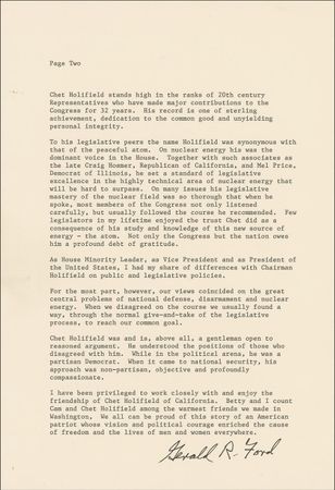 Lot #76 Gerald Ford - Image 2