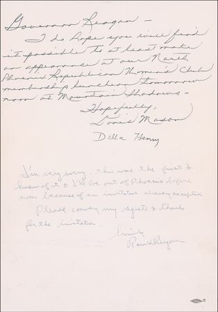 Lot #167 Ronald Reagan: 