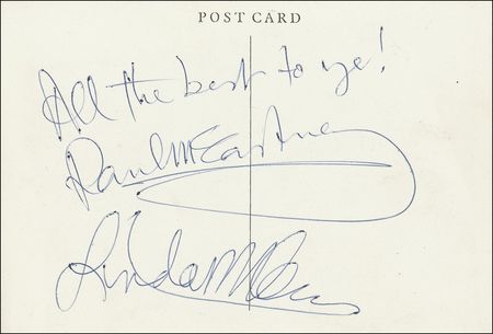 Lot #805 Beatles: Paul McCartney: Obtained in-person outside their London home - Image 1