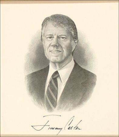 Lot #36 Jimmy Carter Engraving - Image 2