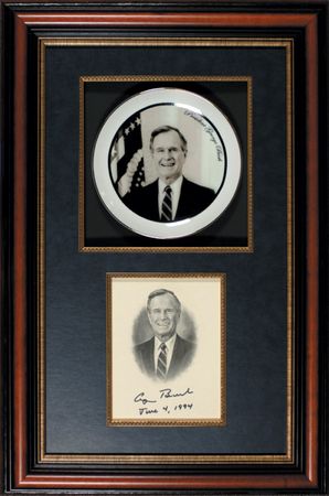 Lot #16 George Bush Engraving