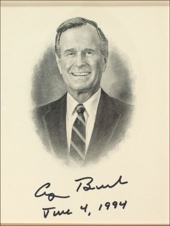 Lot #16 George Bush Engraving - Image 2