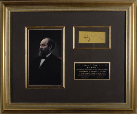 Lot #87 James A. Garfield Signature - Image 1