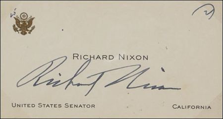 Lot #152 Richard Nixon Business Card - Image 2