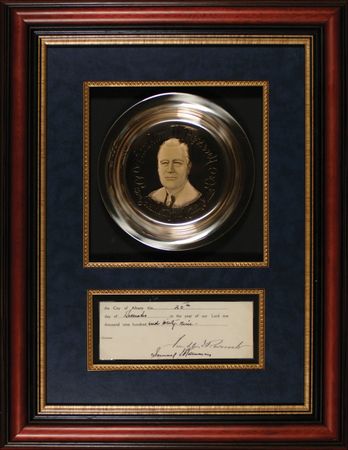 Lot #179 Franklin D. Roosevelt Signed Document - Image 1