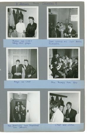 Lot #794 Beatles: Touring Bath in 1963, the Beatles playfully sign for a fellow musician…accompanied by six candid photos taken at the time of signing! - Image 3
