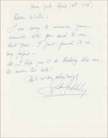 Lot #842 Stephane Grappelli Signed Photograph - Image 2