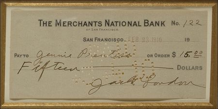 Lot #661 Jack London: Jack London offers funds to the former slave who raised him from infancy - Image 2