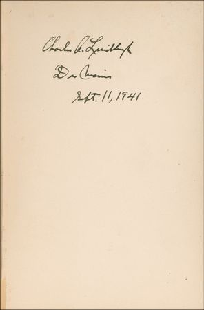 Lot #552 Charles Lindbergh: 