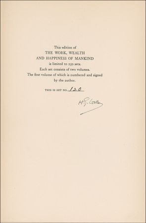 Lot #728 H. G. Wells Book - Image 1