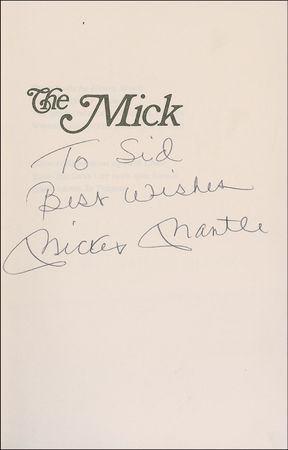 Lot #1316 Mickey Mantle Book - Image 1