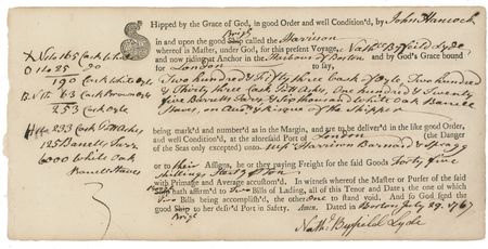 Lot #304 John Hancock Signed Document - Image 1