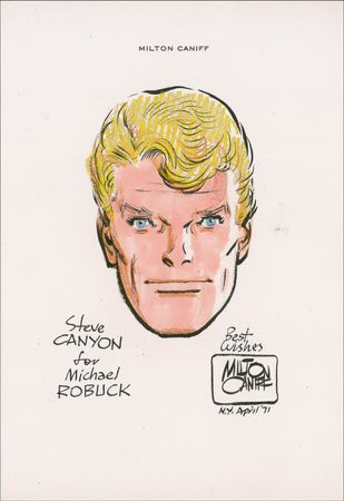 Lot #743 Milton Caniff Sketch and Letter - Image 1