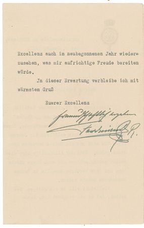 Lot #329 King Ferdinand of Romania Typed Letter Signed - Image 2