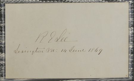 Lot #458 Robert E. Lee: Superlative and huge Robert E. Lee signature - Image 2