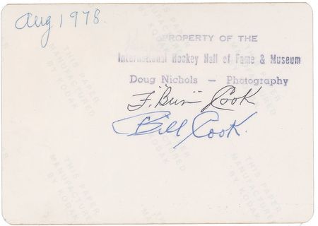 Lot #1208 Bun and Bill Cook Signed Photograph - Image 2