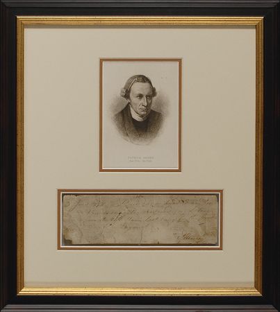 Lot #308 Patrick Henry: Revolutionary War-dated Patrick Henry pay order - Image 1