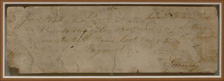 Lot #308 Patrick Henry: Revolutionary War-dated Patrick Henry pay order - Image 2