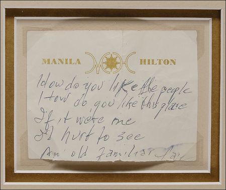 Lot #823 Johnny Cash: Handwritten lyrics from the 'Man In Black' - Image 2