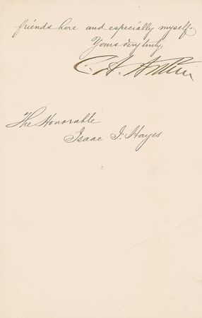 Lot #7 Chester A. Arthur: A glowing recommendation for a regent of the University of New York - Image 2