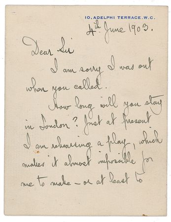 Lot #707 George Bernard Shaw: 