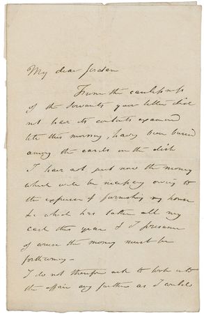 Lot #668 Frederick Marryat Handwritten Letter Signed - Image 1