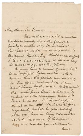 Lot #698 Sir Walter Scott Handwritten Letter Signed - Image 1