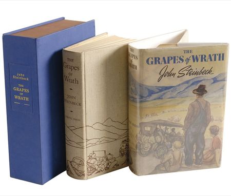 Lot #715 John Steinbeck: Steinbeck presents a first-edition copy of The Grapes of Wrath to a famed magician - Image 2