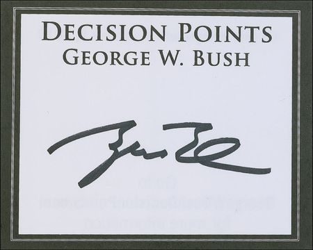 Lot #27 George and George W. Bush Bookplates