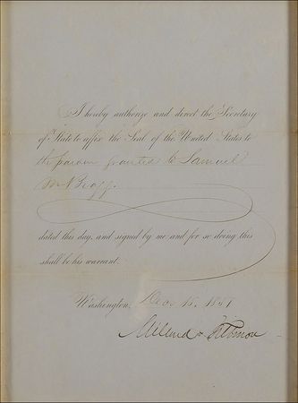 Lot #71 Millard Fillmore: Fillmore approves a presidential pardon - Image 2