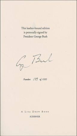 Lot #25 George Bush Book