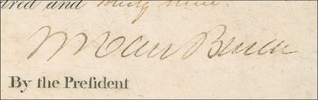 Lot #147 Martin Van Buren Signed Document - Image 2