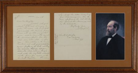 Lot #43 James A. Garfield: ?No greater crime could be committed against the American people??President-elect Garfield reacts to a famously forged letter that ?poisoned the American mind??and helped him win the 1880 election - Image 1