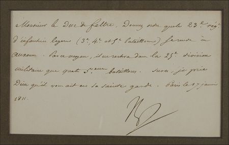 Lot #380 Napoleon Signed Letter - Image 2