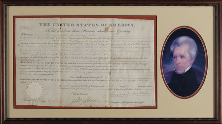 Lot #64 Andrew Jackson Signed Document - Image 1