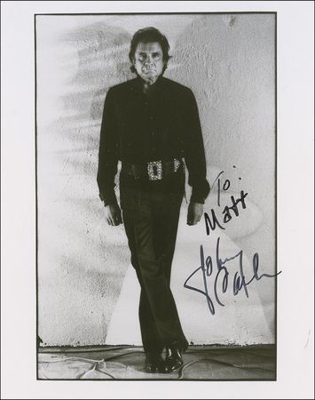 Lot #693 Johnny Cash Signed Photographs - Image 2