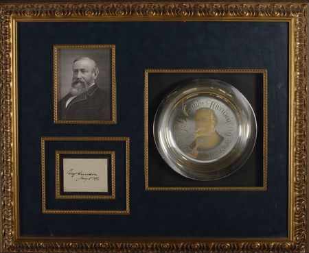 Lot #53 Benjamin Harrison Signature - Image 1