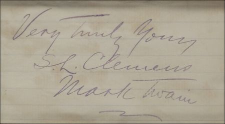 Lot #481 Samuel L. Clemens Signature - Image 2