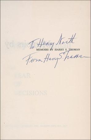 Lot #141 Harry S. Truman Book - Image 1