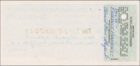 Lot #449 Alan Shepard Money Order - Image 1