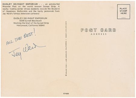 Lot #611 Jay Ward Signed Photograph - Image 2