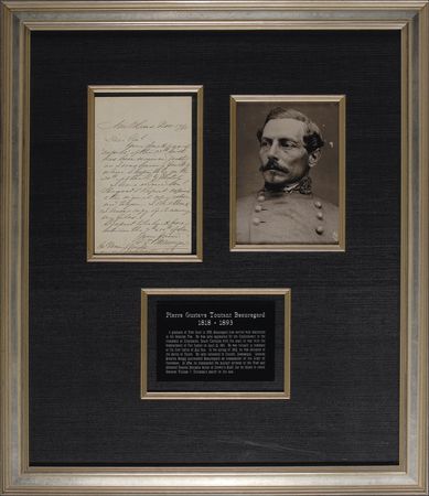 Lot #332 P. G. T. Beauregard: “I have ordered Gen’l Hapgood’s report copied” - Image 1