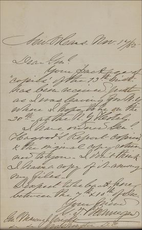 Lot #332 P. G. T. Beauregard: “I have ordered Gen’l Hapgood’s report copied” - Image 2