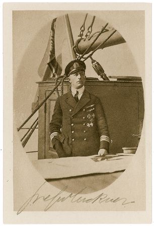 Lot #393 Felix von Luckner Signed Photographs - Image 1