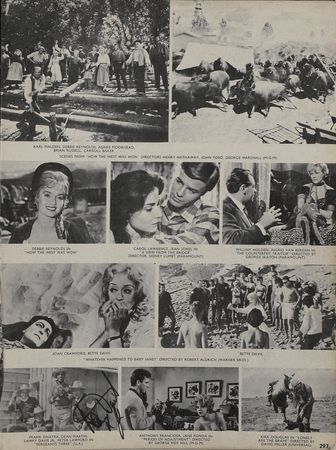 Lot #1235 Vintage Hollywood Pictorial History: Tinseltown history signed by over 200 including Durante, Hudson, Carradine, and a host of others - Image 13
