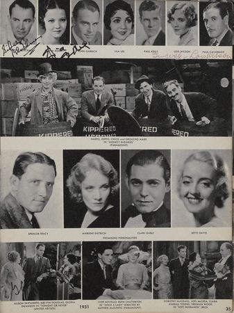 Lot #1235 Vintage Hollywood Pictorial History: Tinseltown history signed by over 200 including Durante, Hudson, Carradine, and a host of others - Image 2