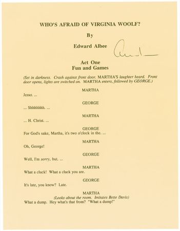 Lot #465 Edward Albee Souvenir Typescripts - Image 2